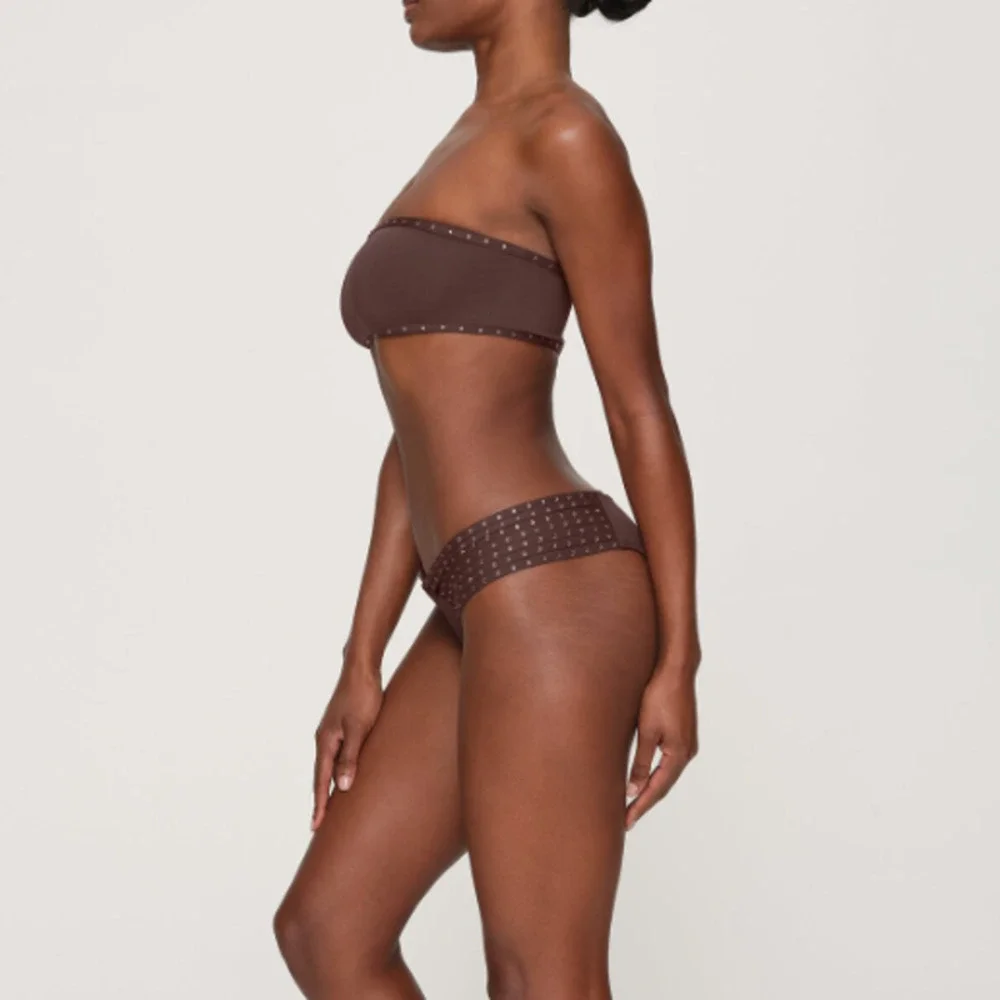 Skims Rhinestone Swim Bandeau Bikini Top